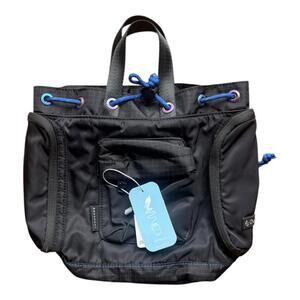 Doughnut Pyramid Tiny Backpack Black Nylon Ripstop Travel Bag NWT